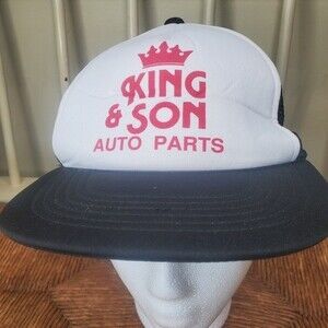King and Son Auto Parts vintage trucker mesh snapback